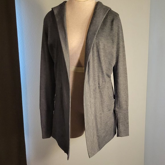 tek gear Jackets & Blazers - TEK GEAR WOMENS GRAY 3/4 LENGTH LONG SLEEVE GRAY ATHLETIC JACKET